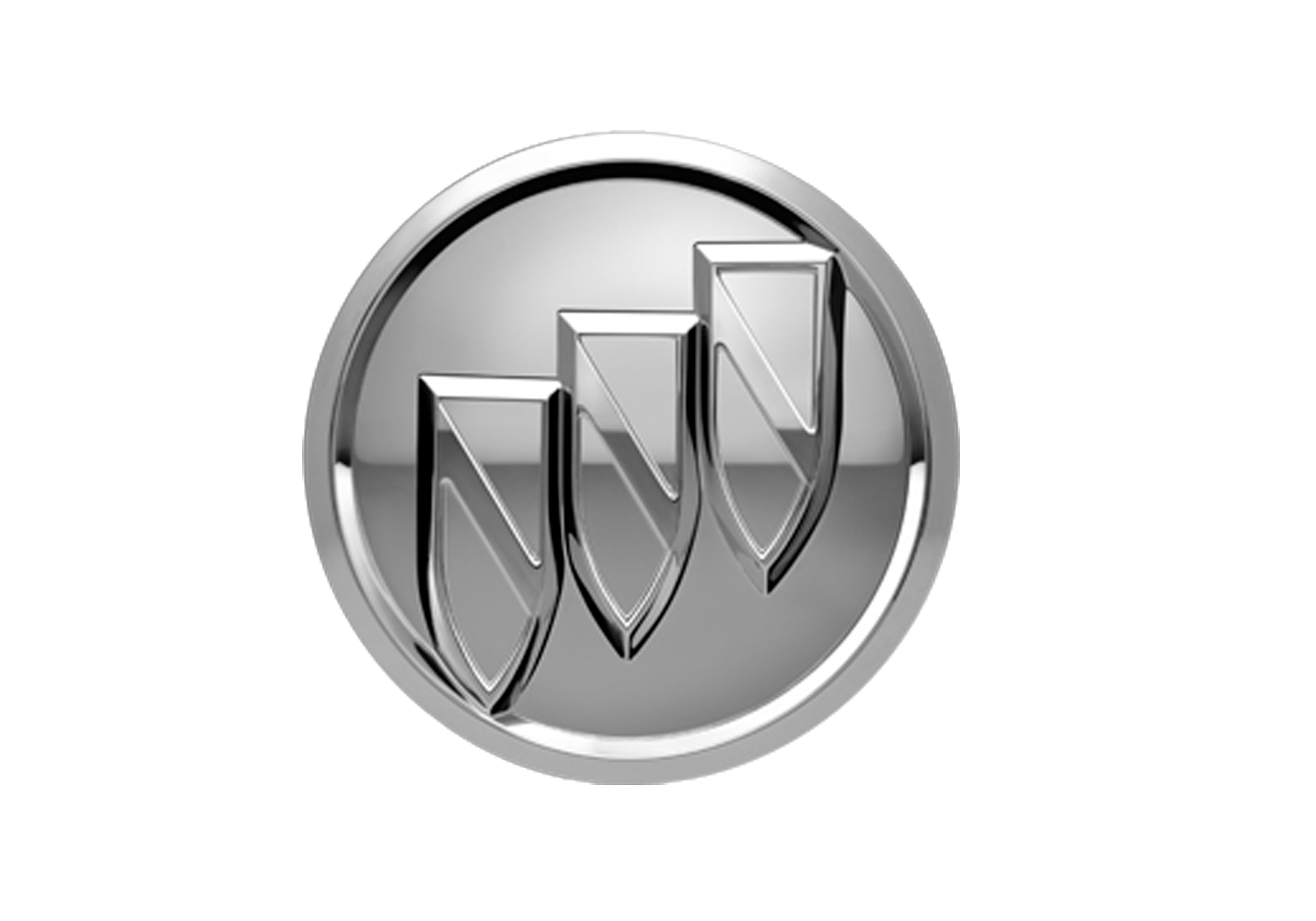 Center Cap in Brushed Aluminum with Monochrome Buick Logo