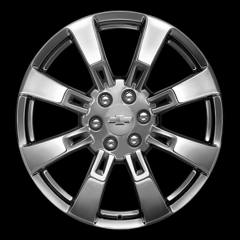 22x9-Inch Aluminum 8-Spoke Wheel in Chrome | 19300989 | Chevrolet