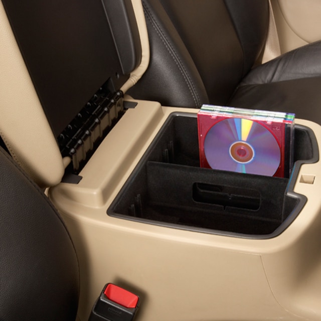 Floor Console Compartment Organizer in Ebony