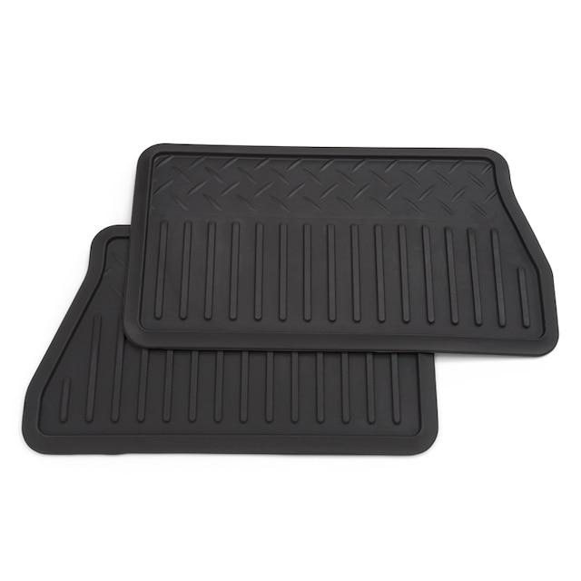 Double Cab Second-Row Premium All-Weather Floor Mats in Jet Black