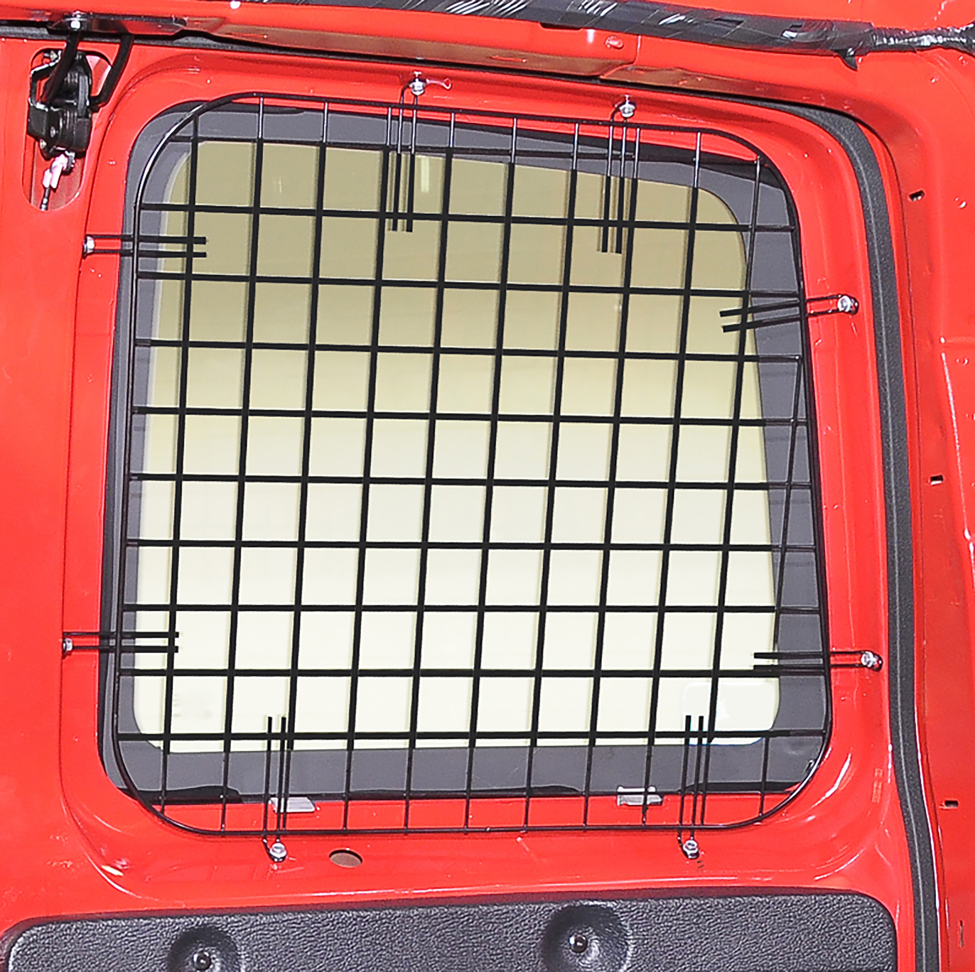Passenger-Side Security Screen Package for Sliding Door Window