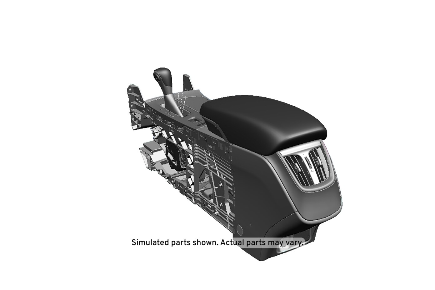GM Genuine Parts Black Front Floor Console