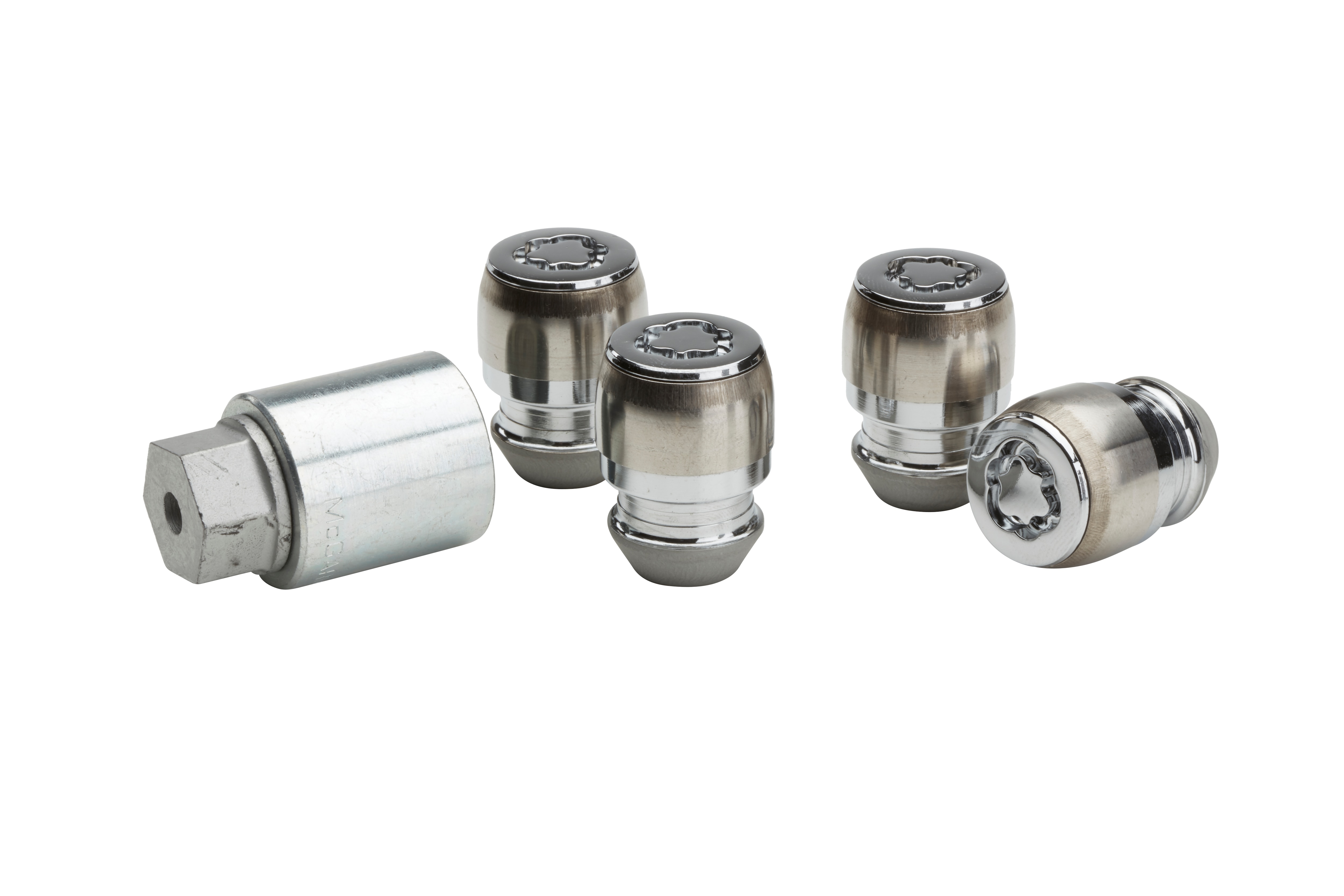 Wheel Lock Kit in Bright (with One Key and Four Wheel Locks)