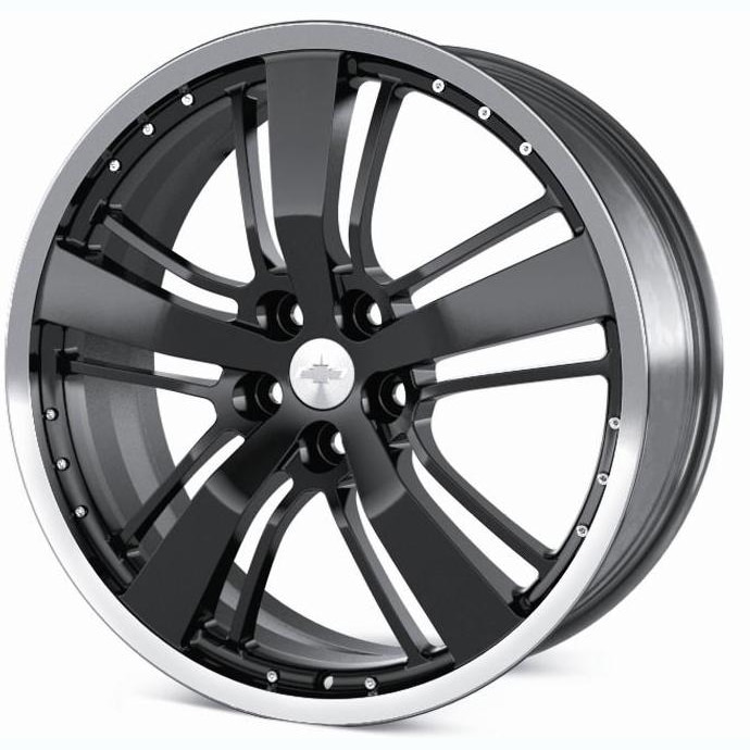 21x9.5-Inch Aluminum 5-Spoke Wheel in Black | 19301340 | Chevrolet