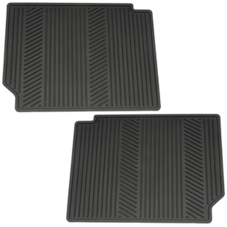 Second-Row Premium All-Weather Floor Mats in Black