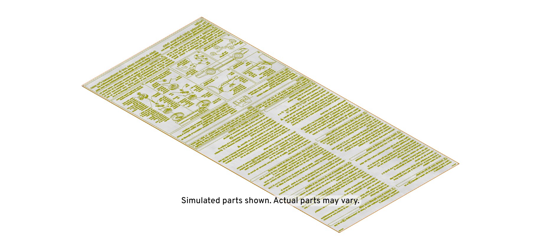 GM Genuine Parts Jack Usage Label