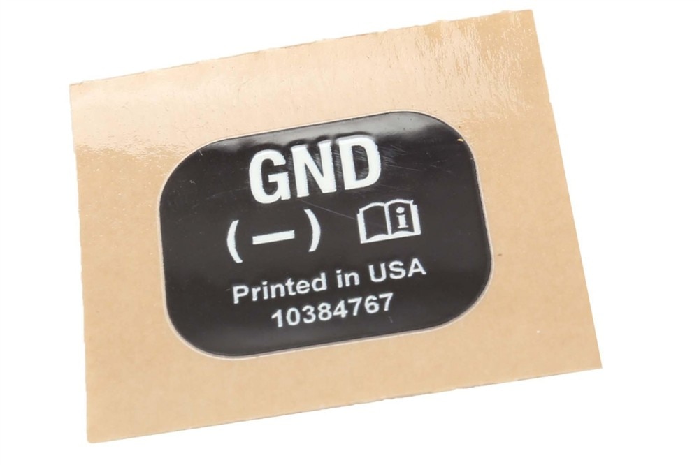 GM Genuine Parts Engine Jump Start Notice Label