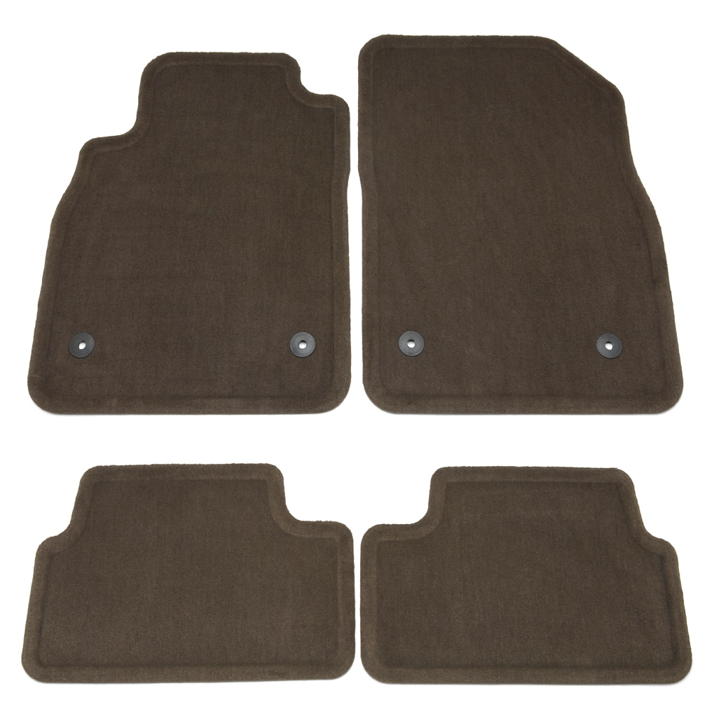 Front and Rear Carpeted Floor Mats in Cashmere