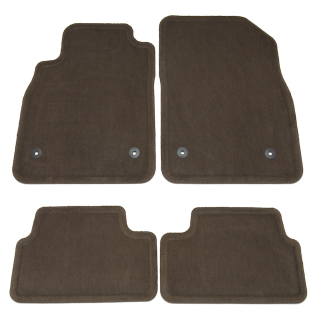 Front and Rear Carpeted Floor Mats in Cashmere
