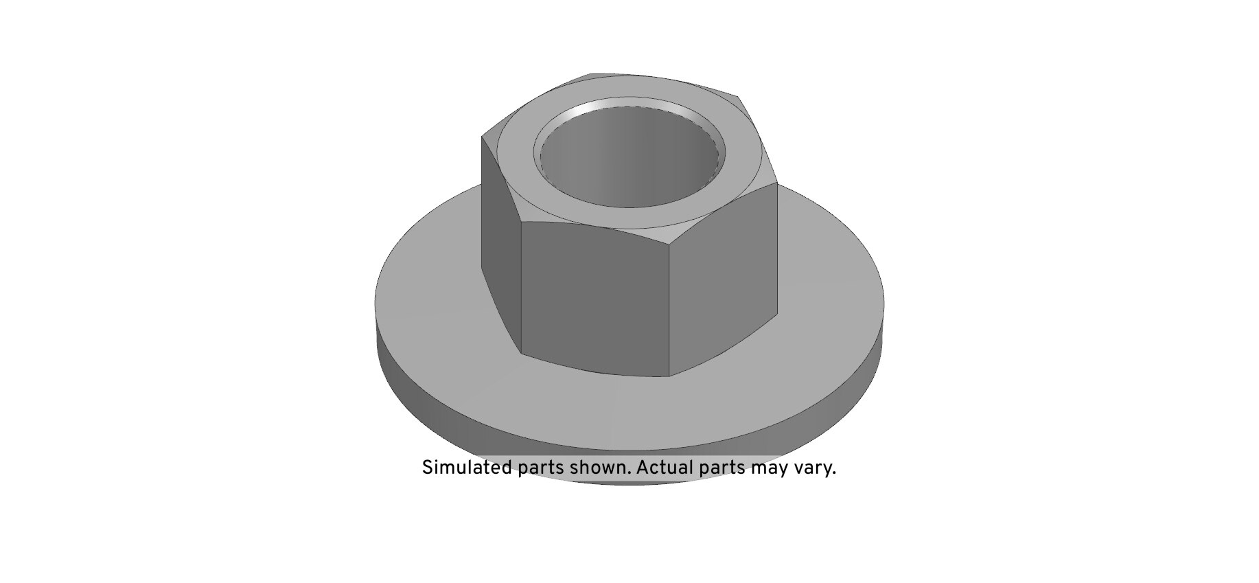 GM Genuine Parts Rear Shock Absorber Lower Bracket Nut