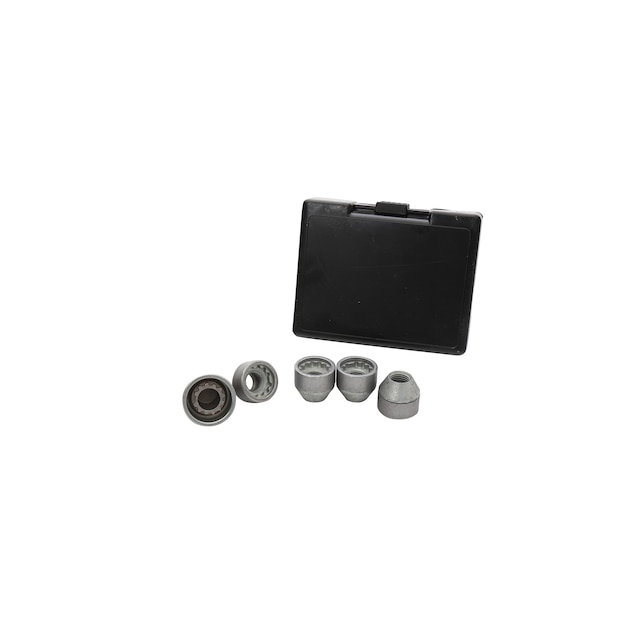 Wheel Lock Kit in Steel Non-Decorative with One Key and Four Wheel Locks (for Wheels with Hidden Lugs)