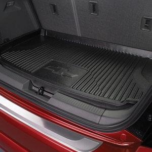 Premium All-Weather Cargo Area Tray in Jet Black with Bowtie Logo (for Hatchback Models)