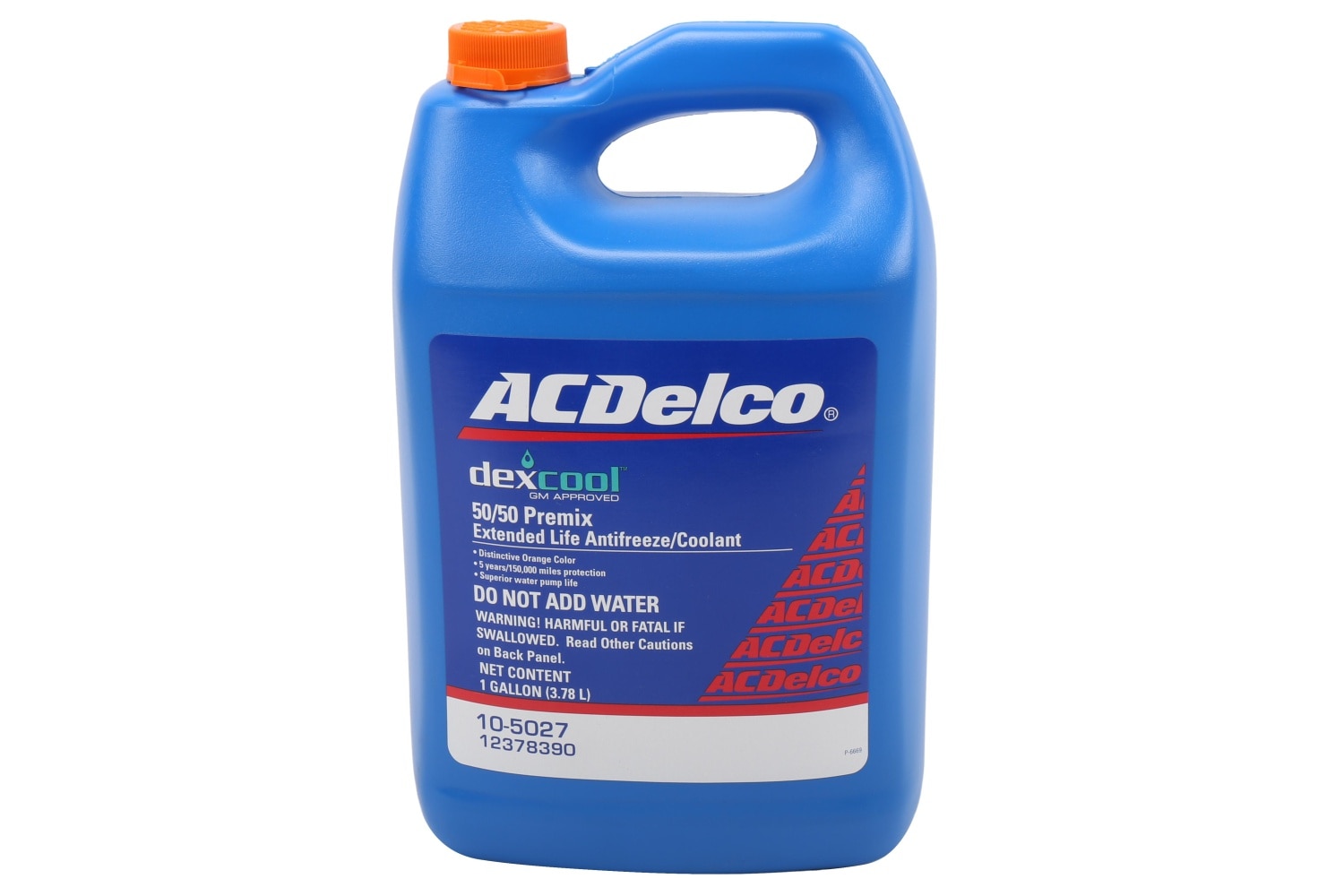 ACDelco GM Original Equipment Dex-Cool 50/50 Pre-Mix Engine Coolant - 1 gal