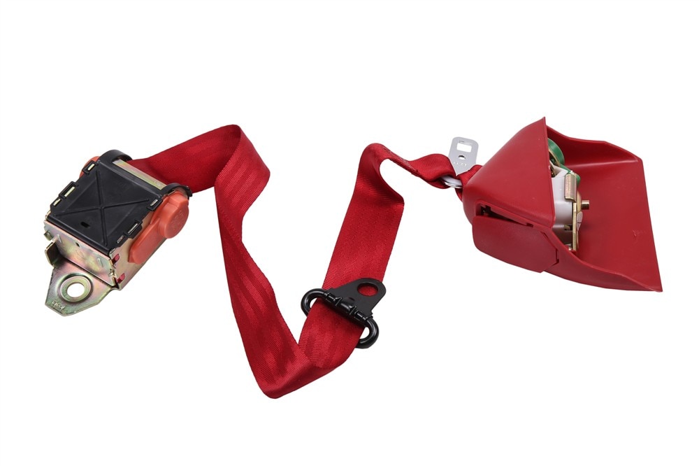 GM Genuine Parts Red Passenger Seat Belt with Retractor