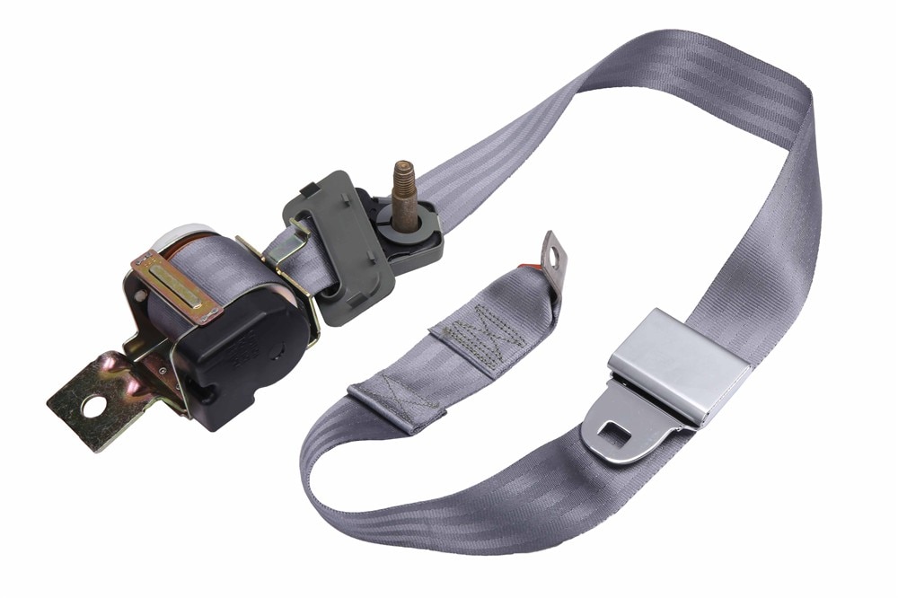 GM Genuine Parts Gray Passenger Seat Belt with Retractor