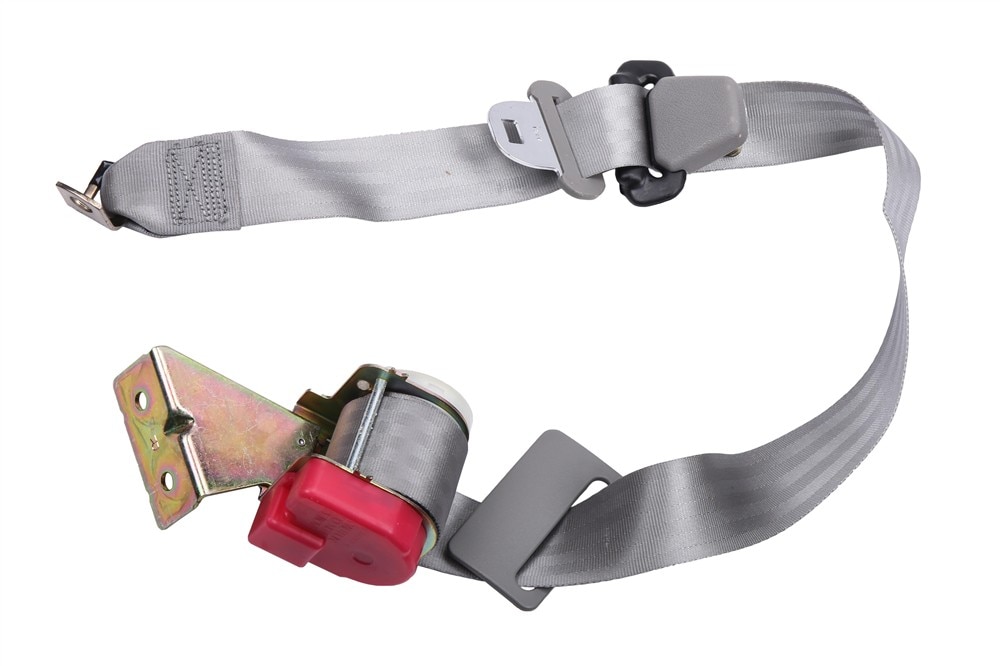 GM Genuine Parts Gray Rear Passenger Side Seat Belt with Retractor