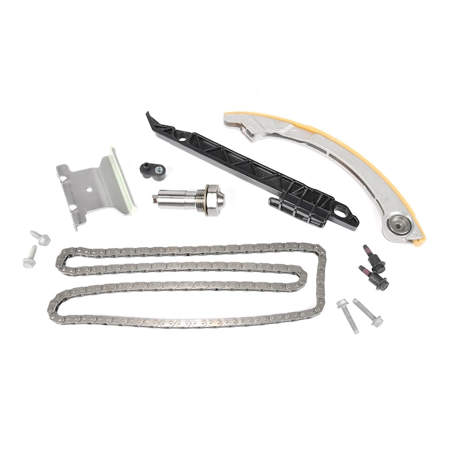 GM Genuine Parts Timing Chain Kit with Tensioner, Guides, Nozzle, Seal, and Bolts