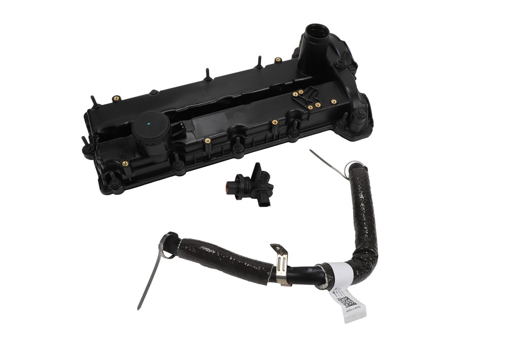 GM Genuine Parts Valve Rocker Arm Cover Kit with Studs, Bolts, Gasket, Pipe, and Seal