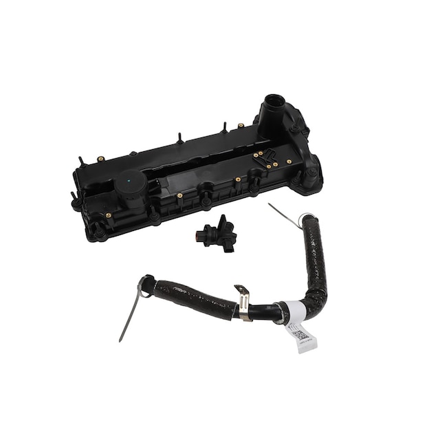 GM Genuine Parts Valve Rocker Arm Cover Kit with Studs, Bolts, Gasket, Pipe, and Seal