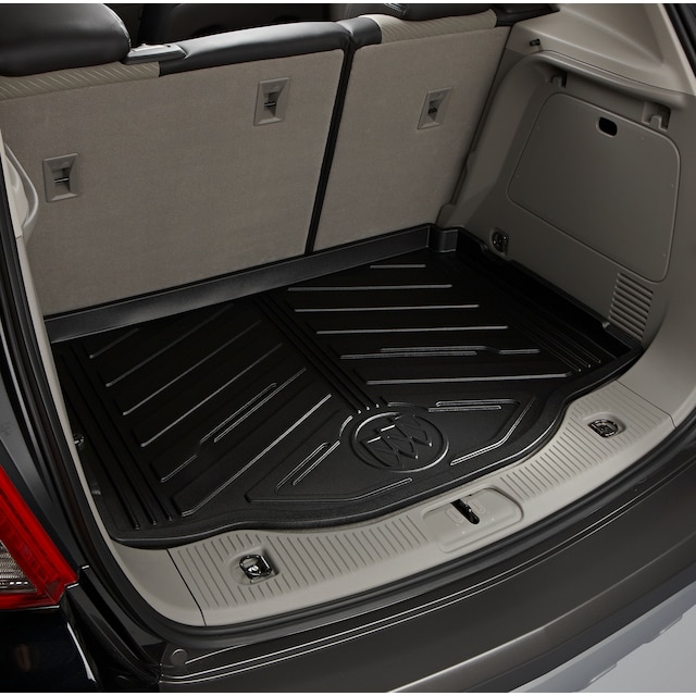 Premium All-Weather Cargo Area Tray in Ebony with Buick Logo