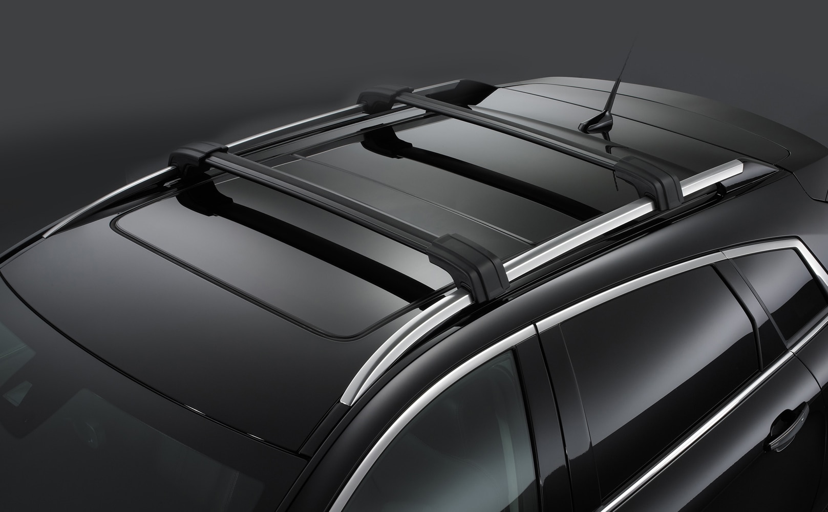 Removable Roof Rack T-Slot Cross Rails in Black