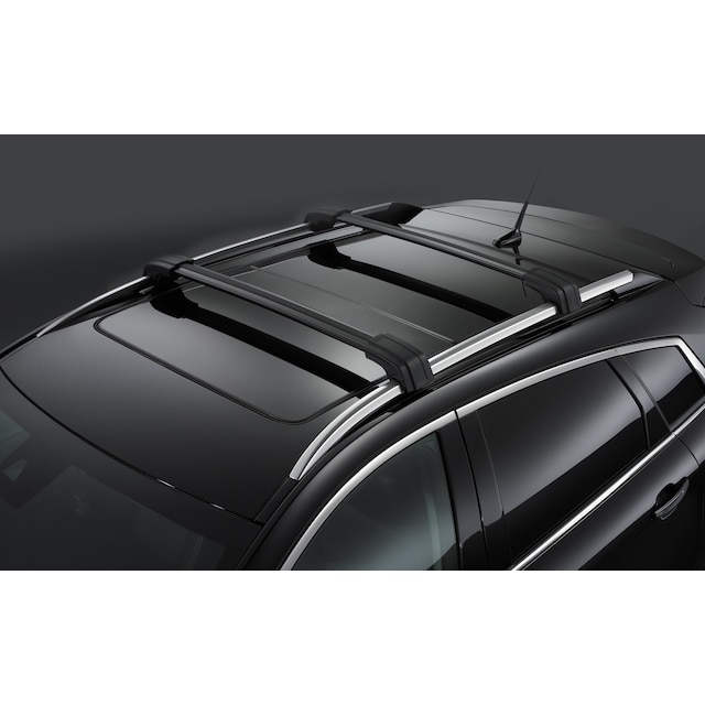 Removable Roof Rack T-Slot Cross Rails in Black