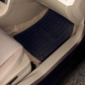 Front and Rear All-Weather Floor Mats in Black