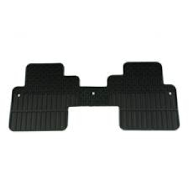 Second-Row One-Piece Carpeted Floor Mat in Ebony for Models with Second-Row Captain's Chairs