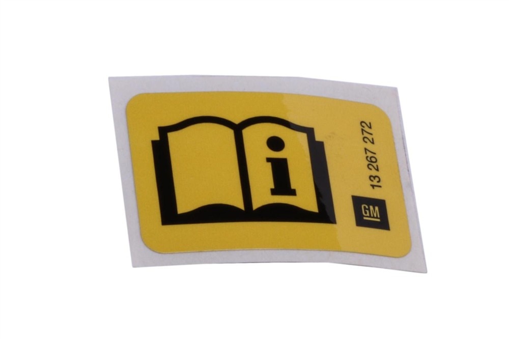 GM Genuine Parts Spare Wheel Warning Label