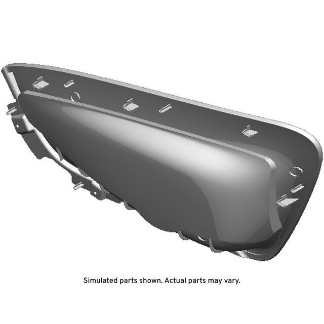 GM Genuine Parts Sanguine Red Driver Side Body Side Front Lower Trim Panel