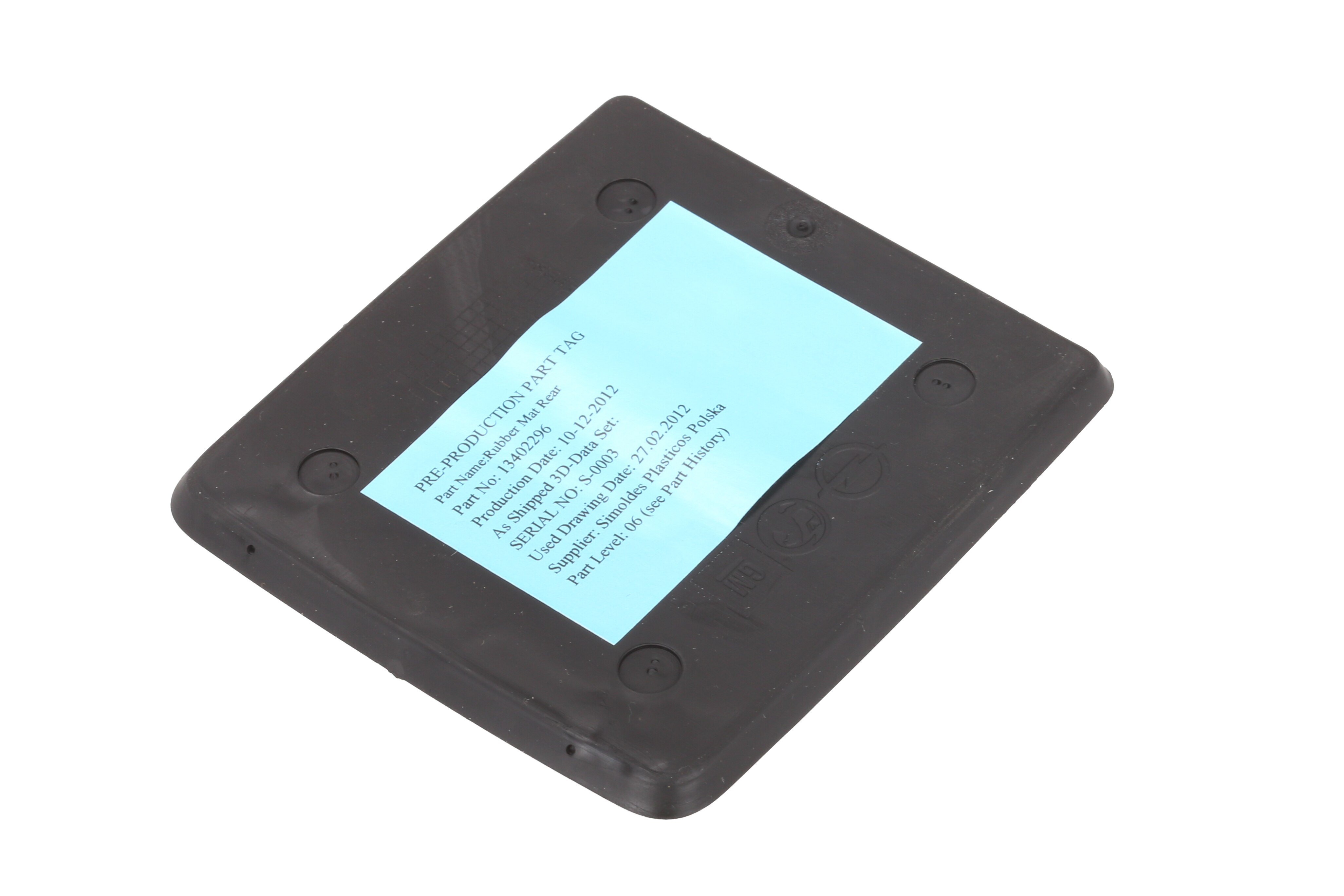 GM Genuine Parts Jet Black Rear Floor Console Compartment Liner