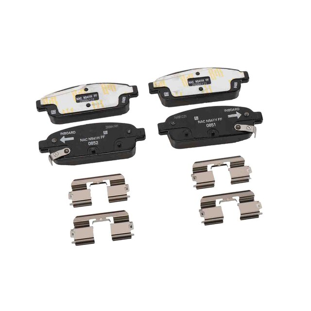GM Genuine Parts Rear Disc Brake Pad Set with Clips