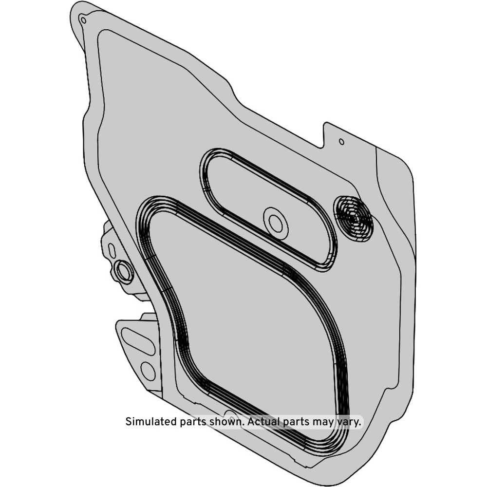 GM Genuine Parts Passenger Side Front Door Water Deflector