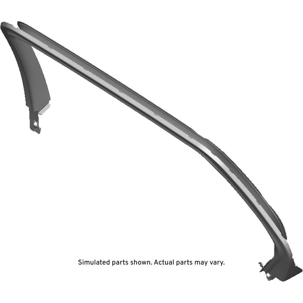 GM Genuine Parts Jet Black Rear Passenger Side Door Window Garnish Molding