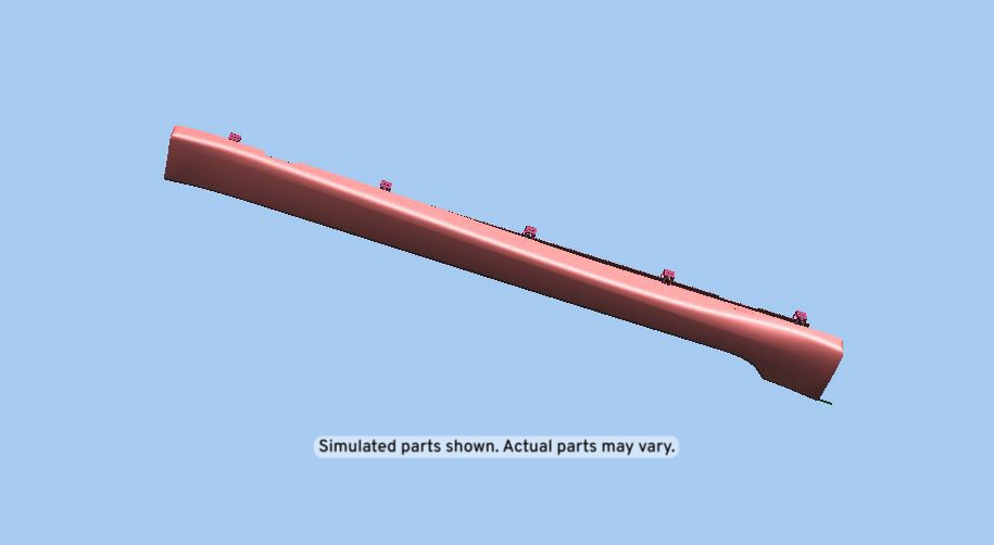 GM Genuine Parts Primed Passenger Side Rocker Panel Molding