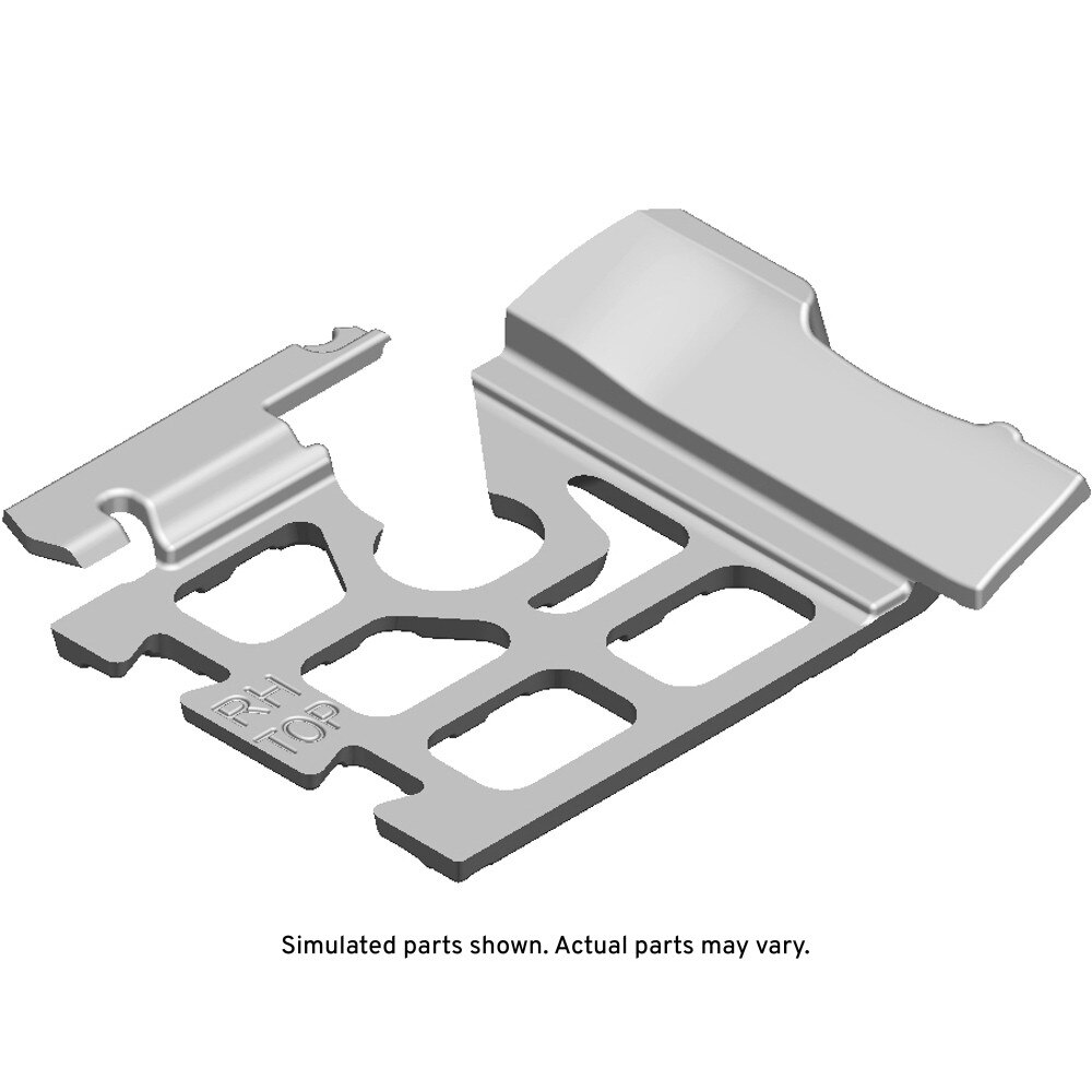 GM Genuine Parts Black Passenger Side Rear Compartment Floor Panel Trim Support