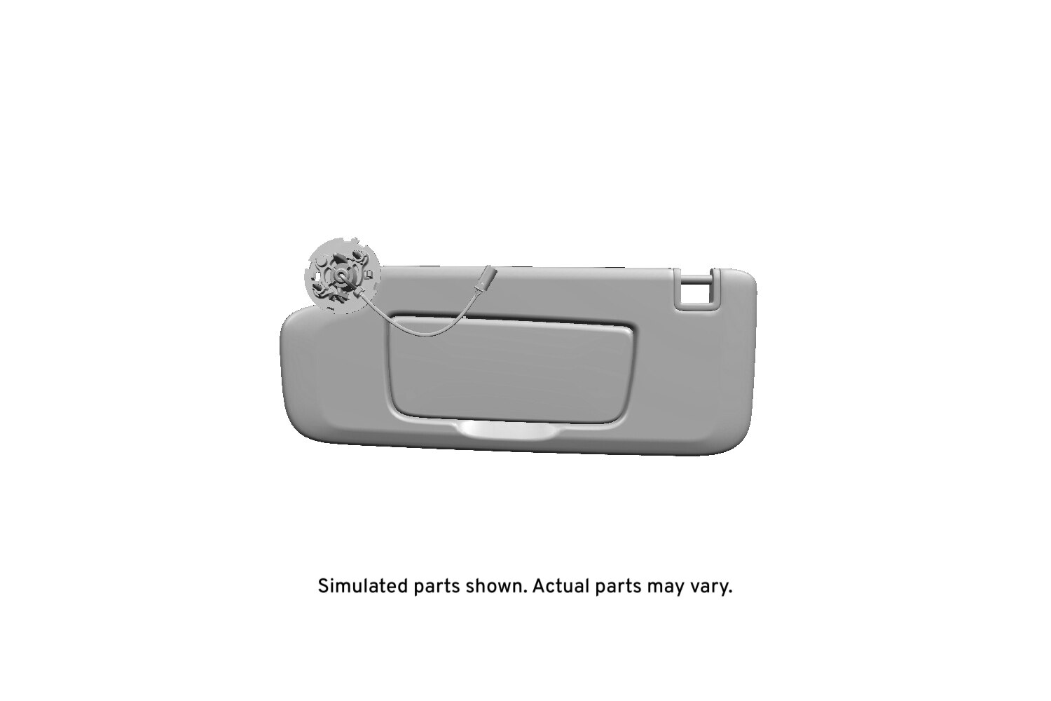 GM Genuine Parts Jet Black Passenger Side Sunshade