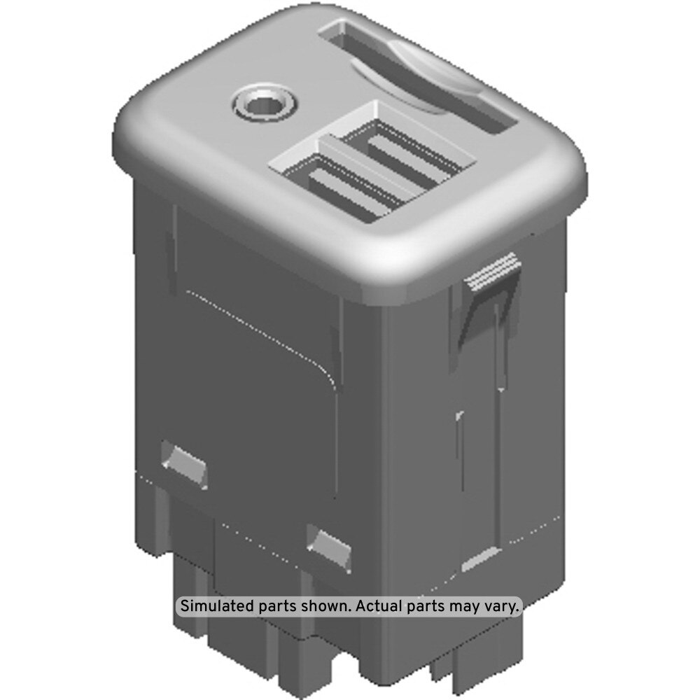 GM Genuine Parts White Matt Audio Player, USB, Auxiliary In, and Memory Card Receptacle