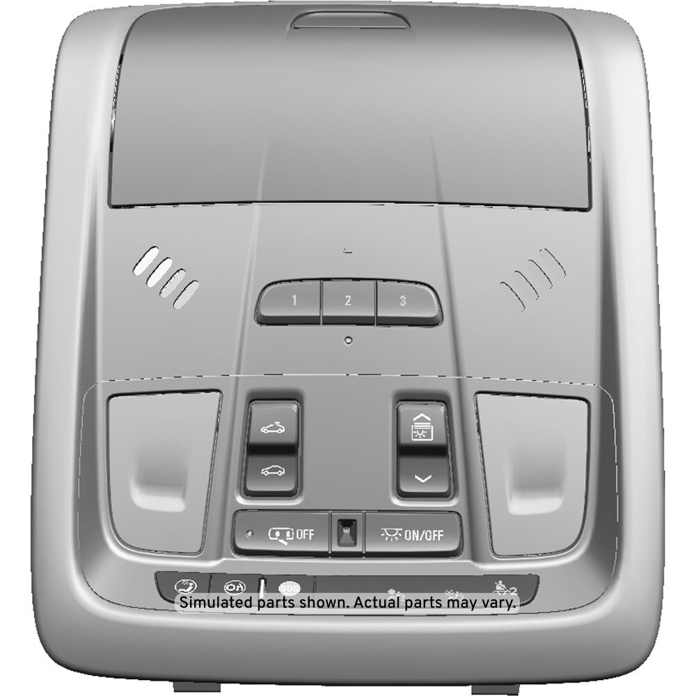 GM Genuine Parts Jet Black Roof Console