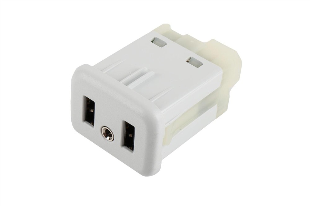 GM Genuine Parts White Matte Multimedia Receptacle