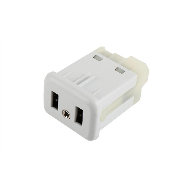 GM Genuine Parts White Matte Multimedia Receptacle