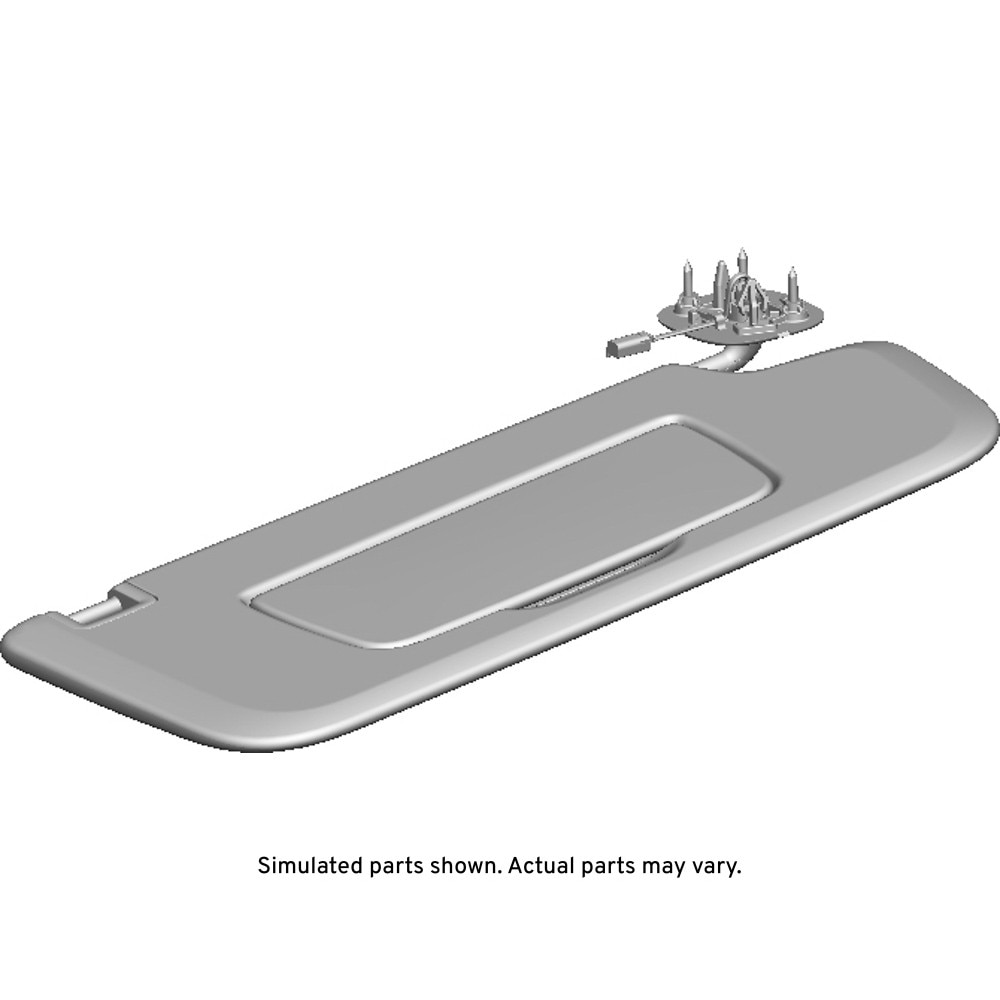 GM Genuine Parts Dark Ash Gray Passenger Side Sunshade