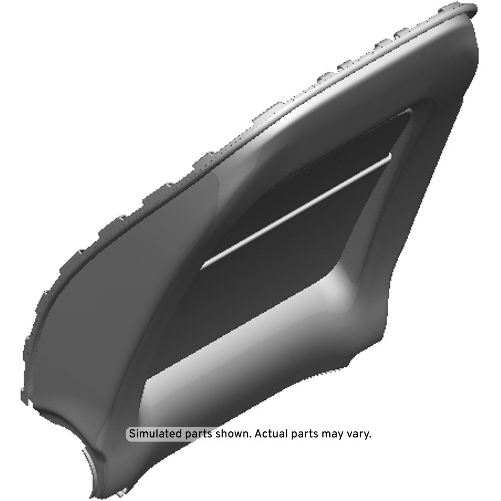 GM Genuine Parts Dark Galvanized Cool Front Passenger Side Seat Back Latch Finish Cover