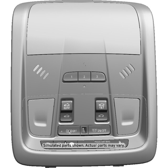 GM Genuine Parts Light Opel Gray Roof Console