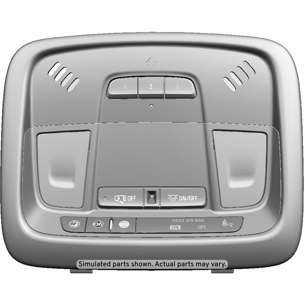 GM Genuine Parts Ash Gray Roof Console