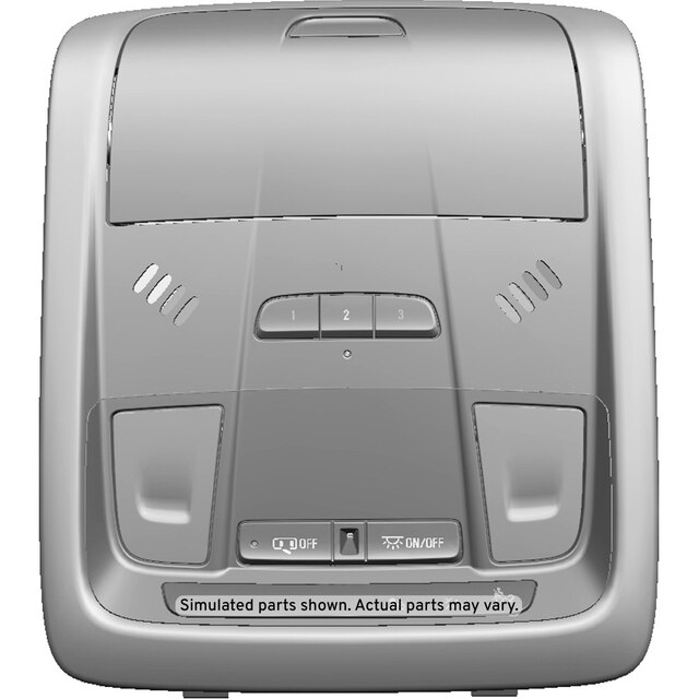 GM Genuine Parts Black Roof Console