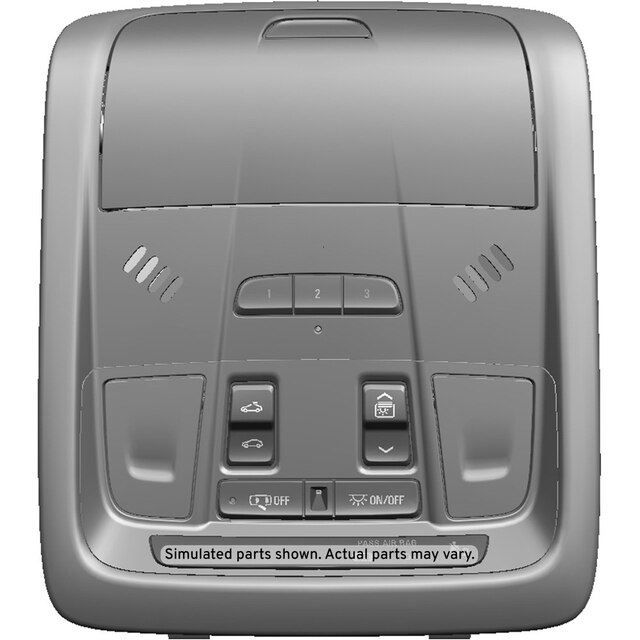 GM Genuine Parts Jet Black Overhead Console