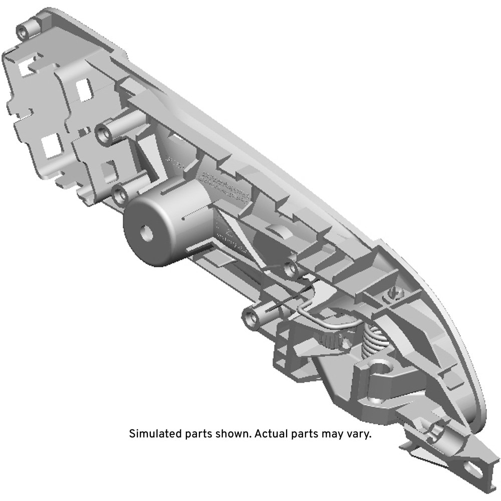 GM Genuine Parts Galvano Silver Driver Side Inside Door Handle
