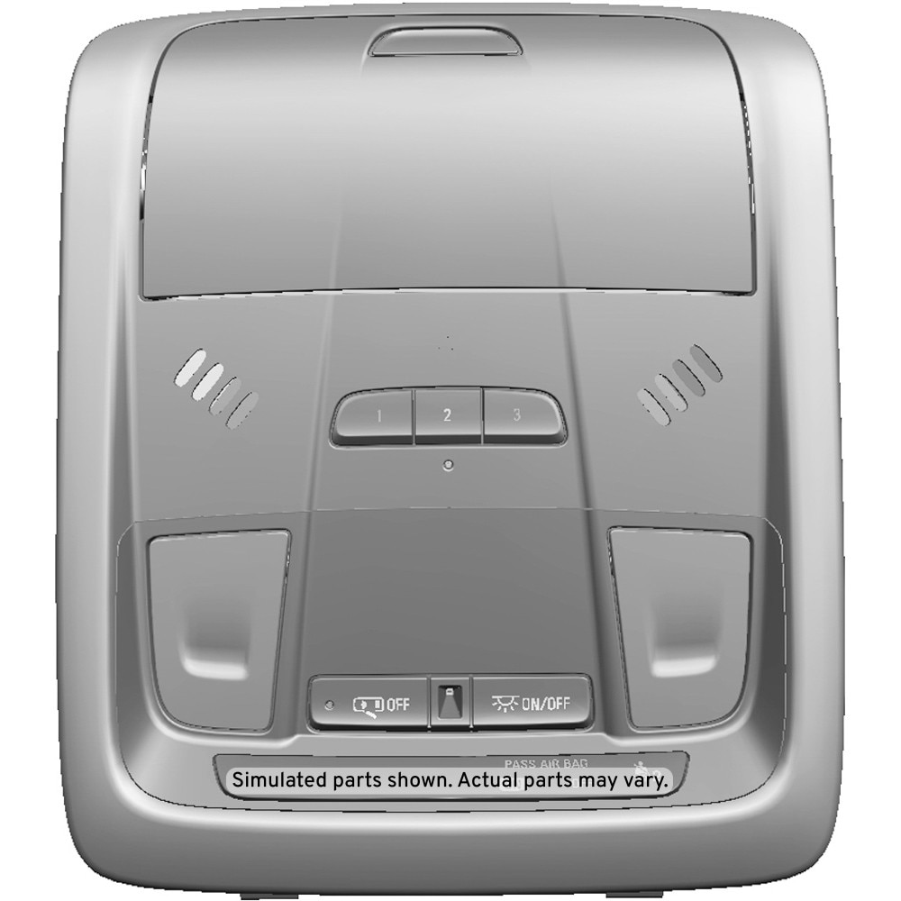 GM Genuine Parts Jet Black Overhead Console