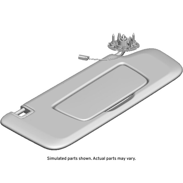 GM Genuine Parts Very Light Platinum Driver Side Sun Visor